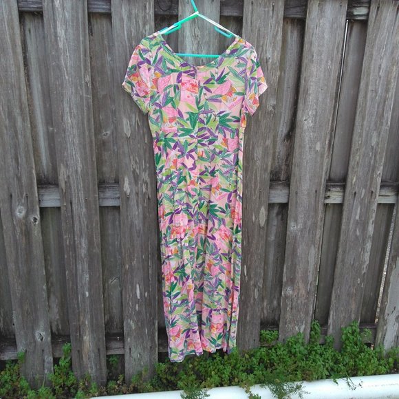 Jams World Dresses Jams World Hawaii Fun Flirty Tropical Maxi Dress